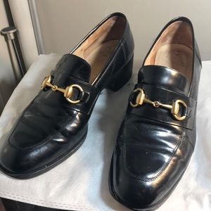 Gucci black buckle pump — worn but in great shape